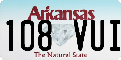 AR license plate 108VUI