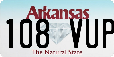 AR license plate 108VUP