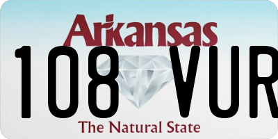 AR license plate 108VUR