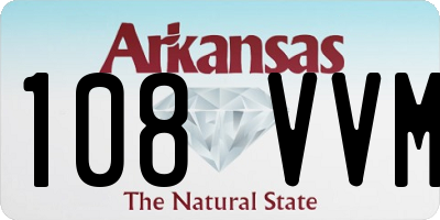 AR license plate 108VVM