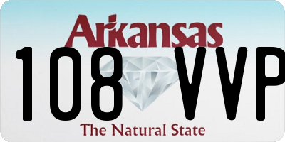AR license plate 108VVP