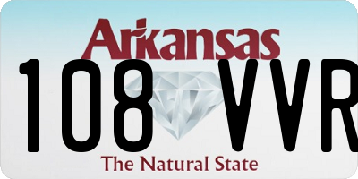 AR license plate 108VVR