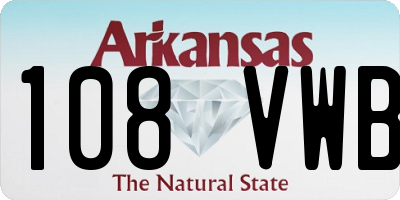 AR license plate 108VWB
