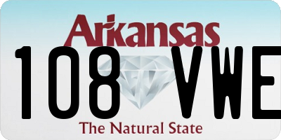 AR license plate 108VWE