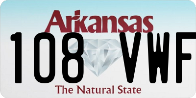 AR license plate 108VWF