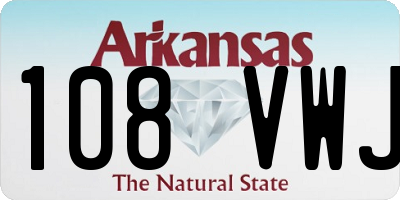 AR license plate 108VWJ