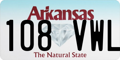 AR license plate 108VWL