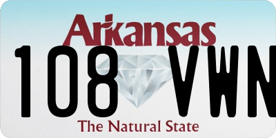 AR license plate 108VWN