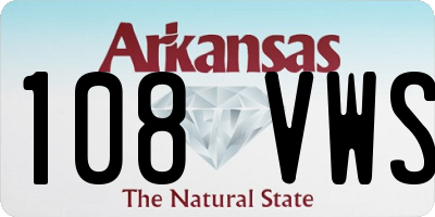 AR license plate 108VWS