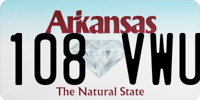 AR license plate 108VWU