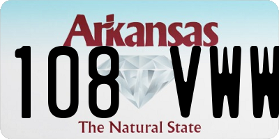 AR license plate 108VWW