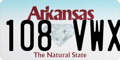 AR license plate 108VWX