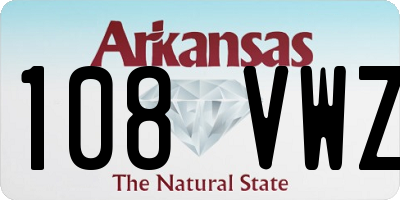 AR license plate 108VWZ