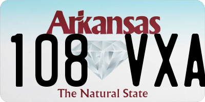 AR license plate 108VXA