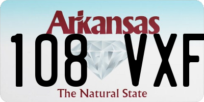 AR license plate 108VXF