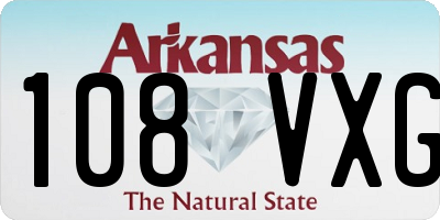 AR license plate 108VXG
