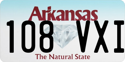 AR license plate 108VXI
