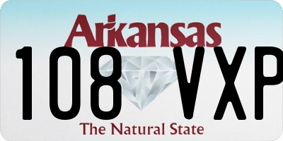 AR license plate 108VXP