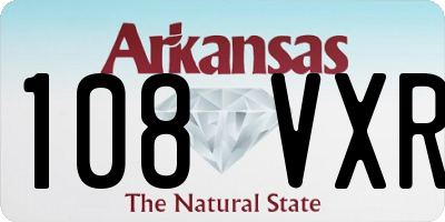 AR license plate 108VXR