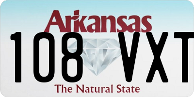AR license plate 108VXT
