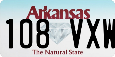 AR license plate 108VXW