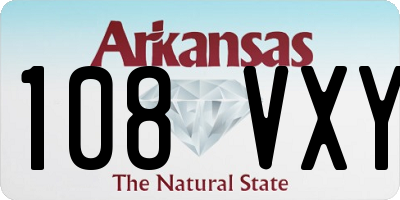 AR license plate 108VXY
