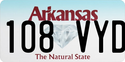 AR license plate 108VYD