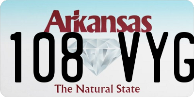 AR license plate 108VYG