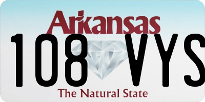 AR license plate 108VYS