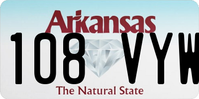AR license plate 108VYW