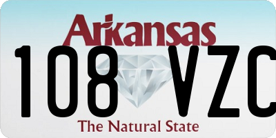 AR license plate 108VZC