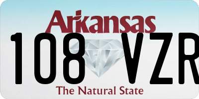 AR license plate 108VZR