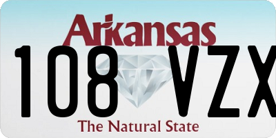 AR license plate 108VZX