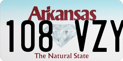 AR license plate 108VZY