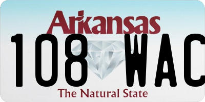 AR license plate 108WAC