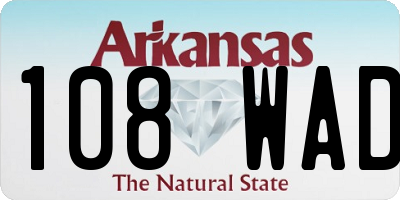 AR license plate 108WAD