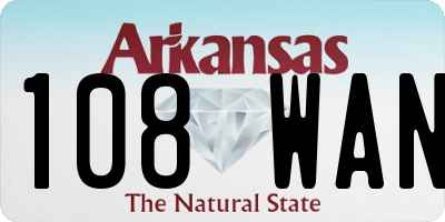 AR license plate 108WAN