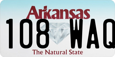 AR license plate 108WAQ