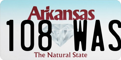 AR license plate 108WAS