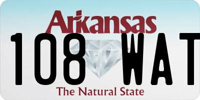 AR license plate 108WAT