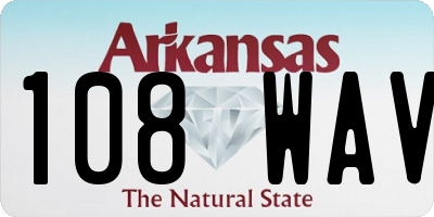 AR license plate 108WAV
