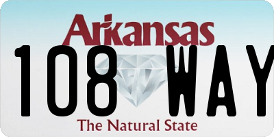 AR license plate 108WAY