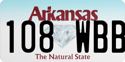 AR license plate 108WBB