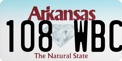 AR license plate 108WBC