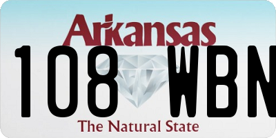 AR license plate 108WBN