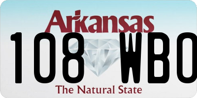 AR license plate 108WBO