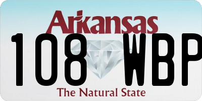 AR license plate 108WBP