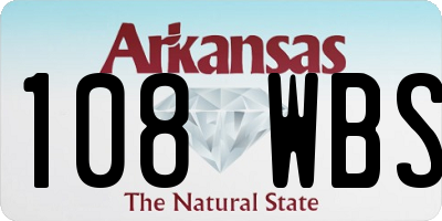 AR license plate 108WBS