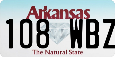 AR license plate 108WBZ