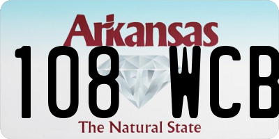 AR license plate 108WCB
